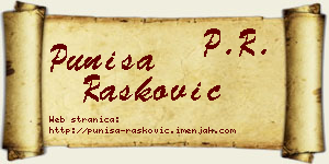 Puniša Rašković vizit kartica
